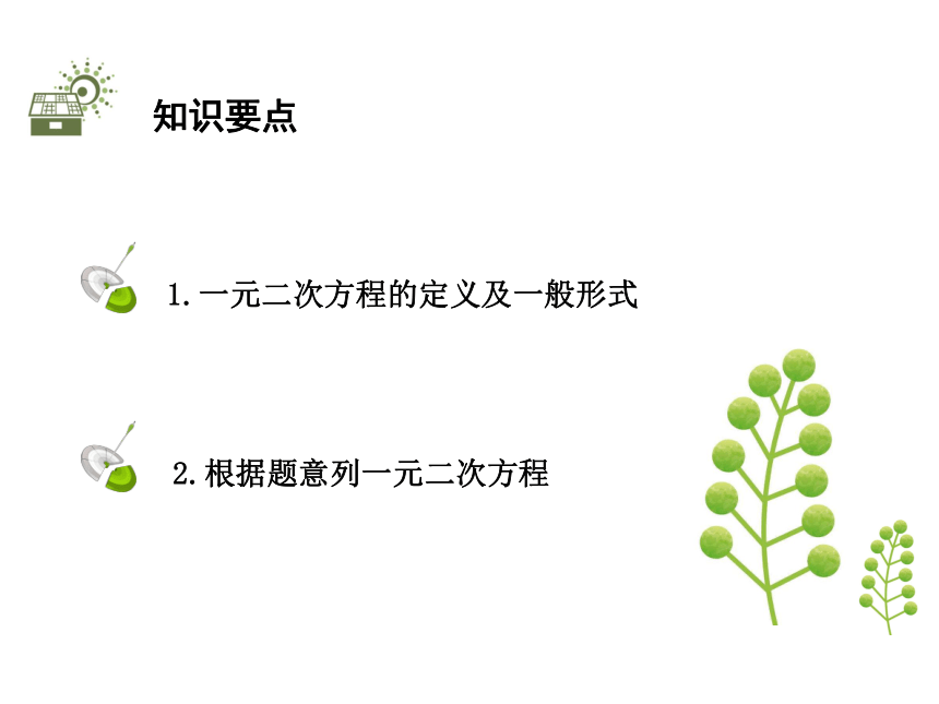 2020秋苏科版九年级数学上册1.1 一元二次方程 课件(共19张PPT)