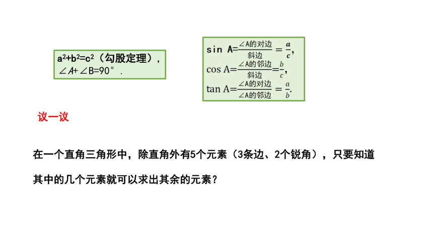 4.3 解直角三角形  课件(共20张PPT) 2023-2024学年数学湘教版九年级上册