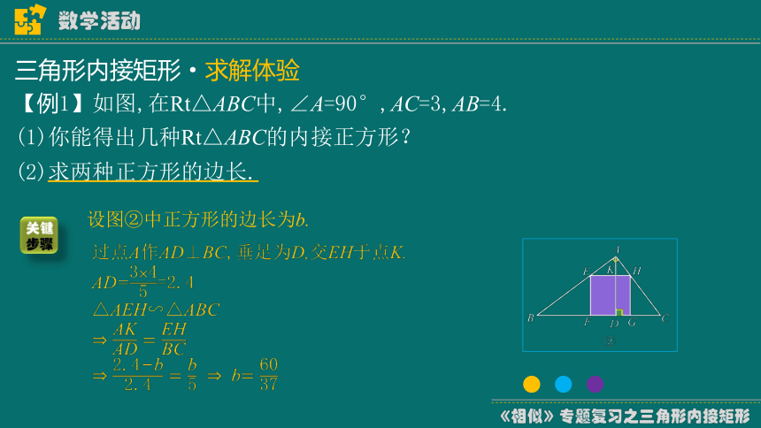 2023-2024学年人教版初中数学九年级下册相似专题复习——三角形内接矩形（17张ppt）