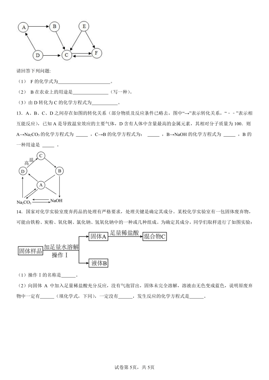 2024年中考科学重点题型突破----推断题（含解析）