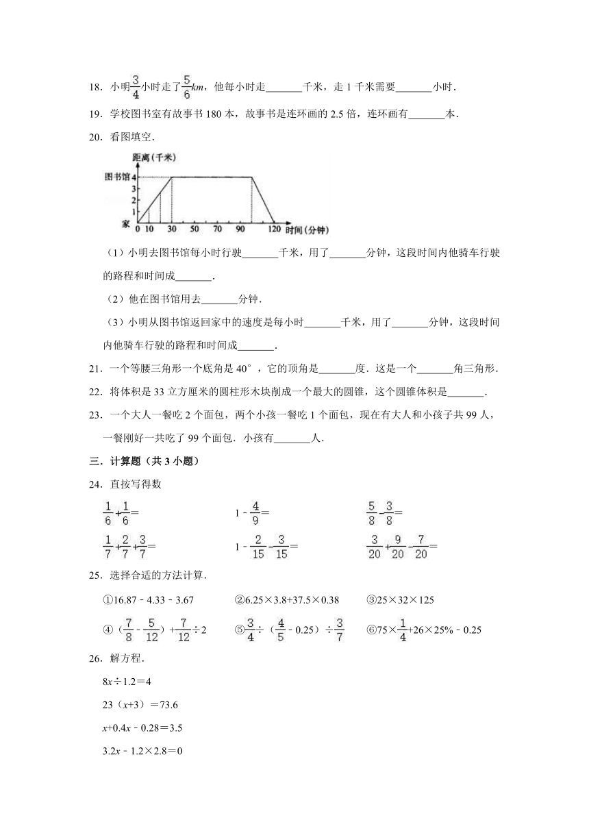 2020年苏教版小学六年级下册小升初数学押题卷7（解析版）