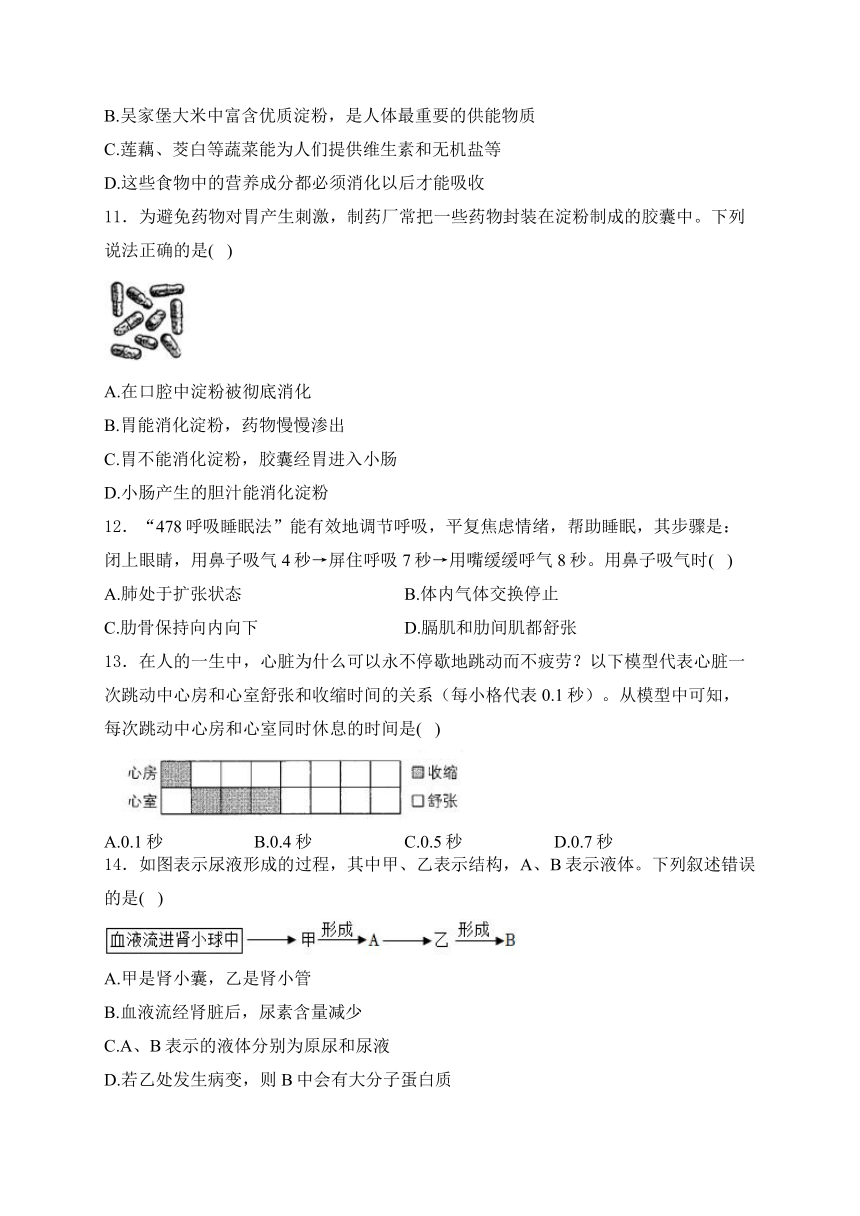 2024届湖南省中考生物模拟五月冲刺卷 (含解析)【湖南专用】