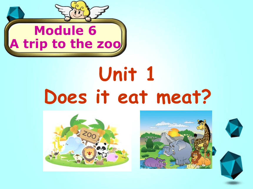 外研英语七年级上册Module 6 A trip to the zoo Unit 1Does it eat meat课件（共43张ppt）