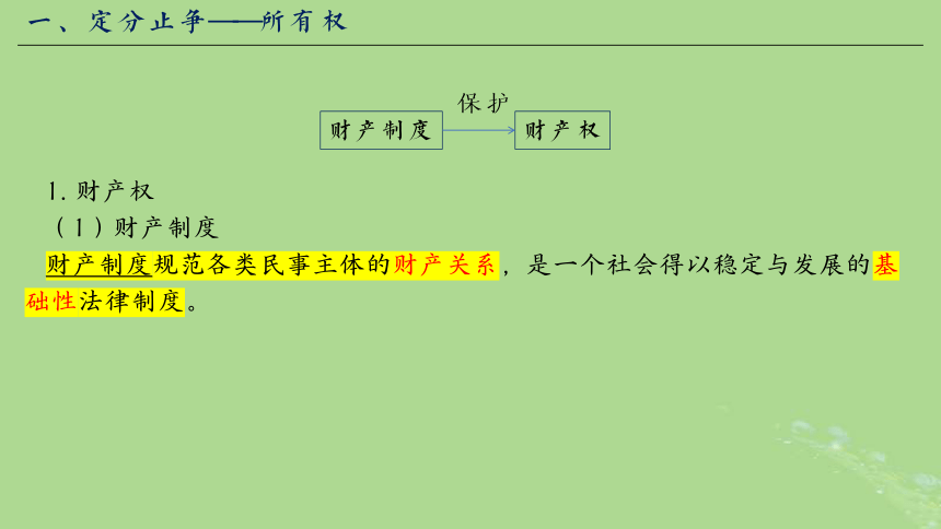 2024年同步备课高中政治2.1保障各类物权课件(共39张PPT)部编版必修4