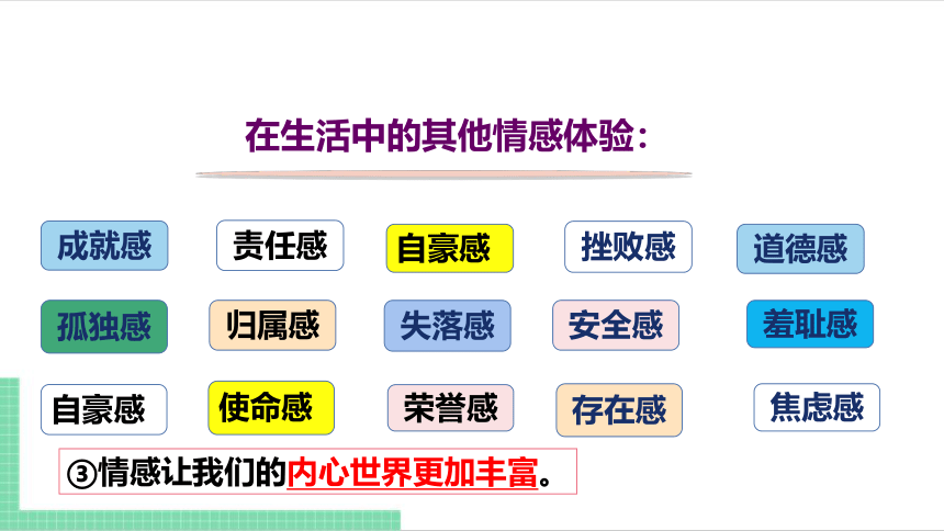 （核心素养目标）5.1 我们的情感世界 课件（共24张PPT） 统编版道德与法治七年级下册