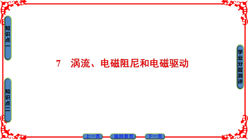 高中物理人教版选修3-2（课件）第四章 电磁感应  涡流、电磁阻尼和电磁驱动   37张PPT