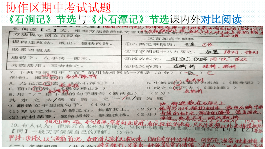 2024年中考语文复习专题《小石潭记》复习 课件(共32张PPT)