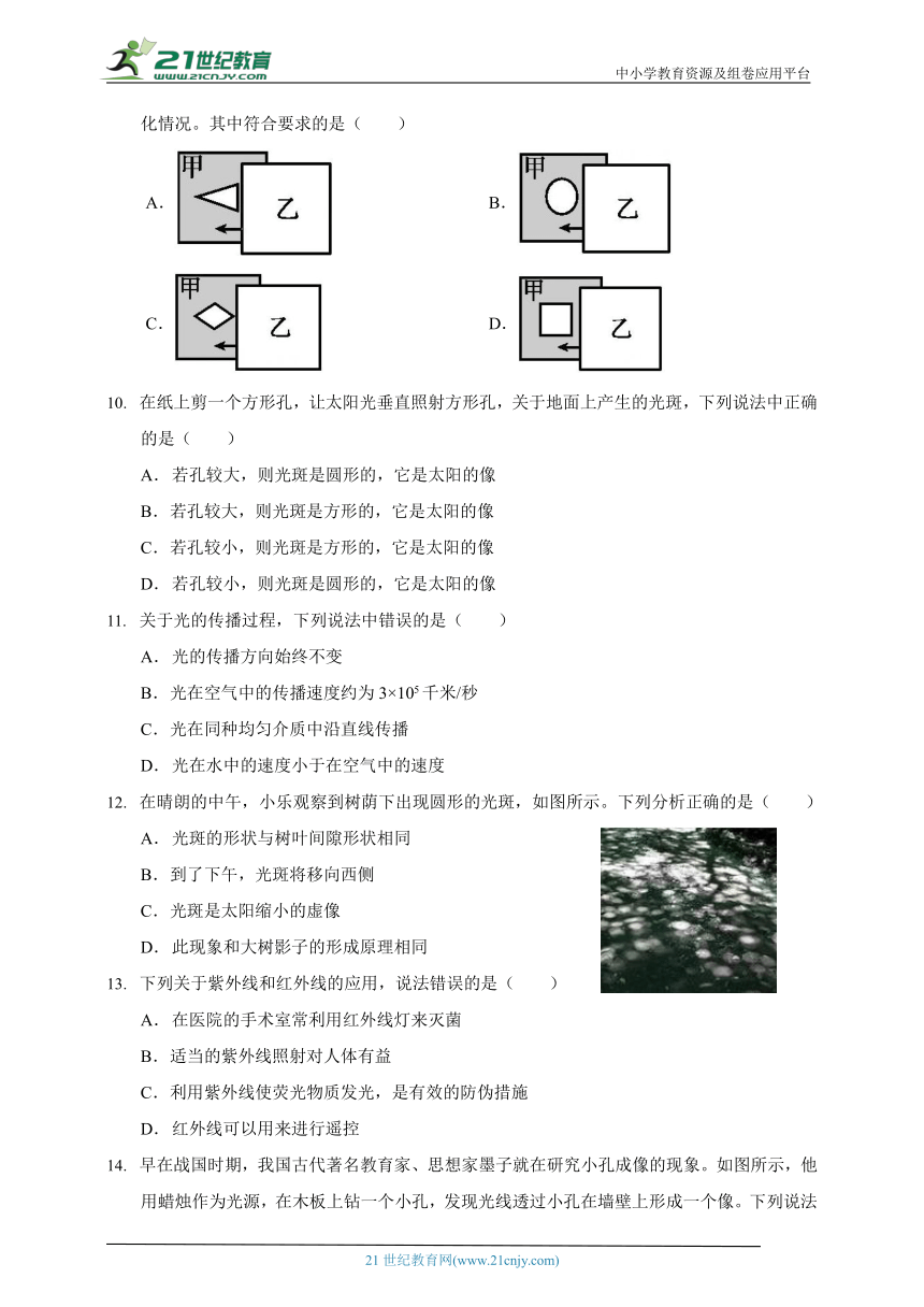 2023-2024学年华师大版科学七年级下第三单元质量检测卷Ⅰ（含答案）