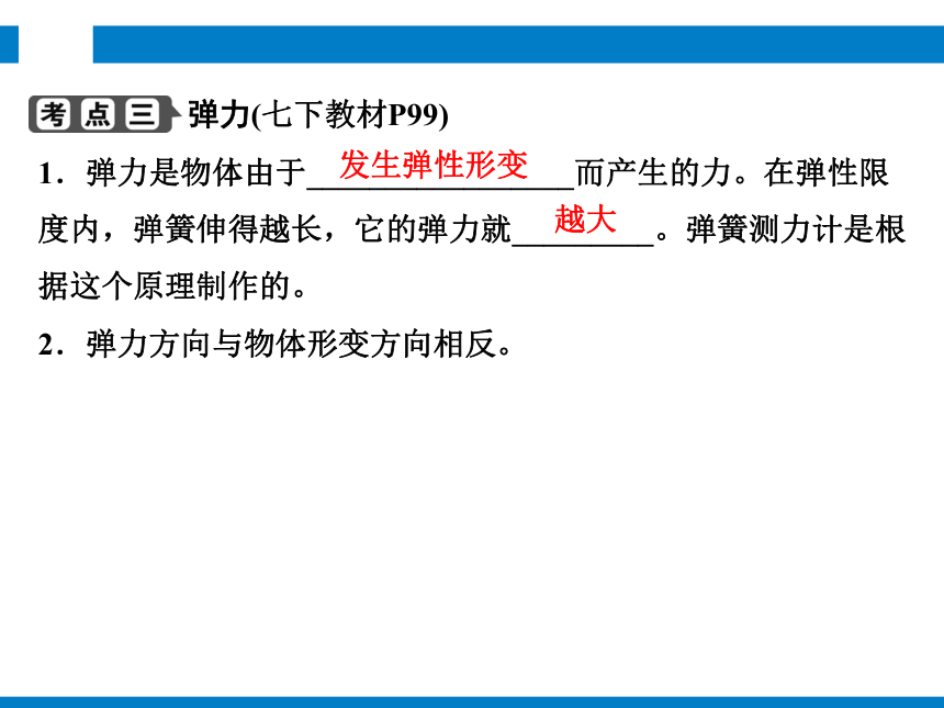 2024浙江省中考科学复习第15讲   力   牛顿第一定律（课件 34张PPT）