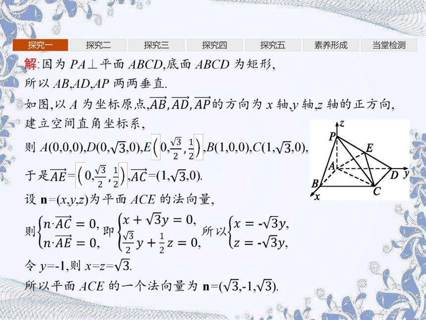 人教B版（2019）高中数学选择性必修第一册 1.2.2　空间中的平面与空间向量（共56张PPT）