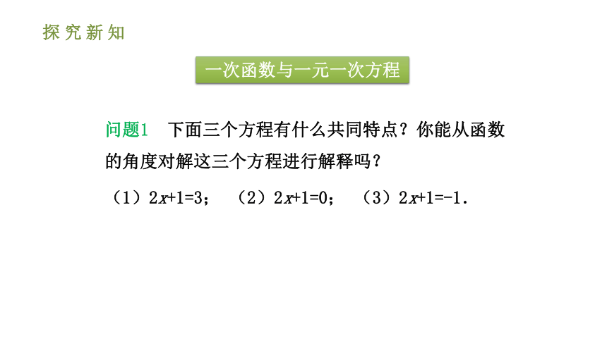 人教版八年级数学下册课件：19.2.3 一次函数与方程、不等式（30张ppt）