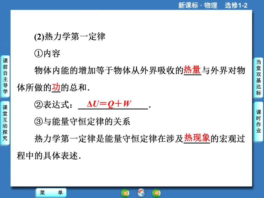 高中物理选修【1-2】第2章-第2节《热力学第一定律》ppt课件(共32张PPT)