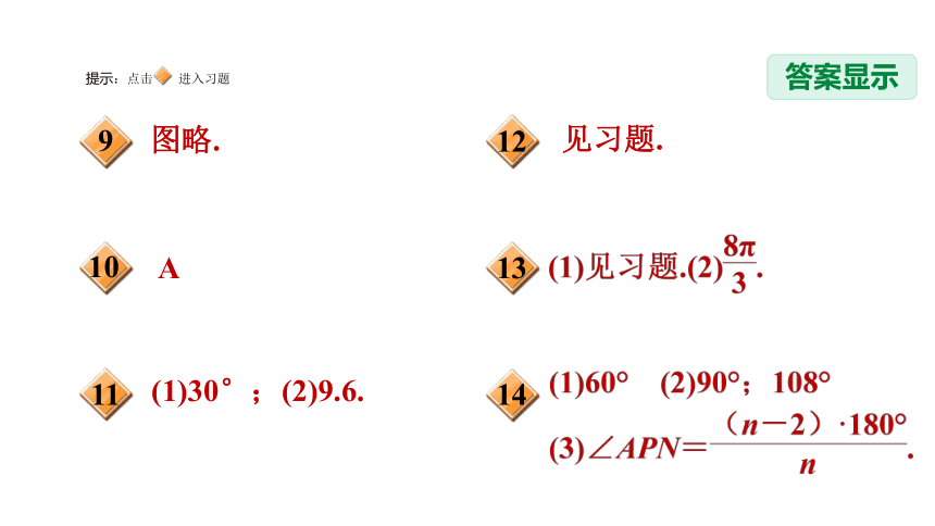 北师大版九下数学3.8圆内接正多边形习题课件（25张）