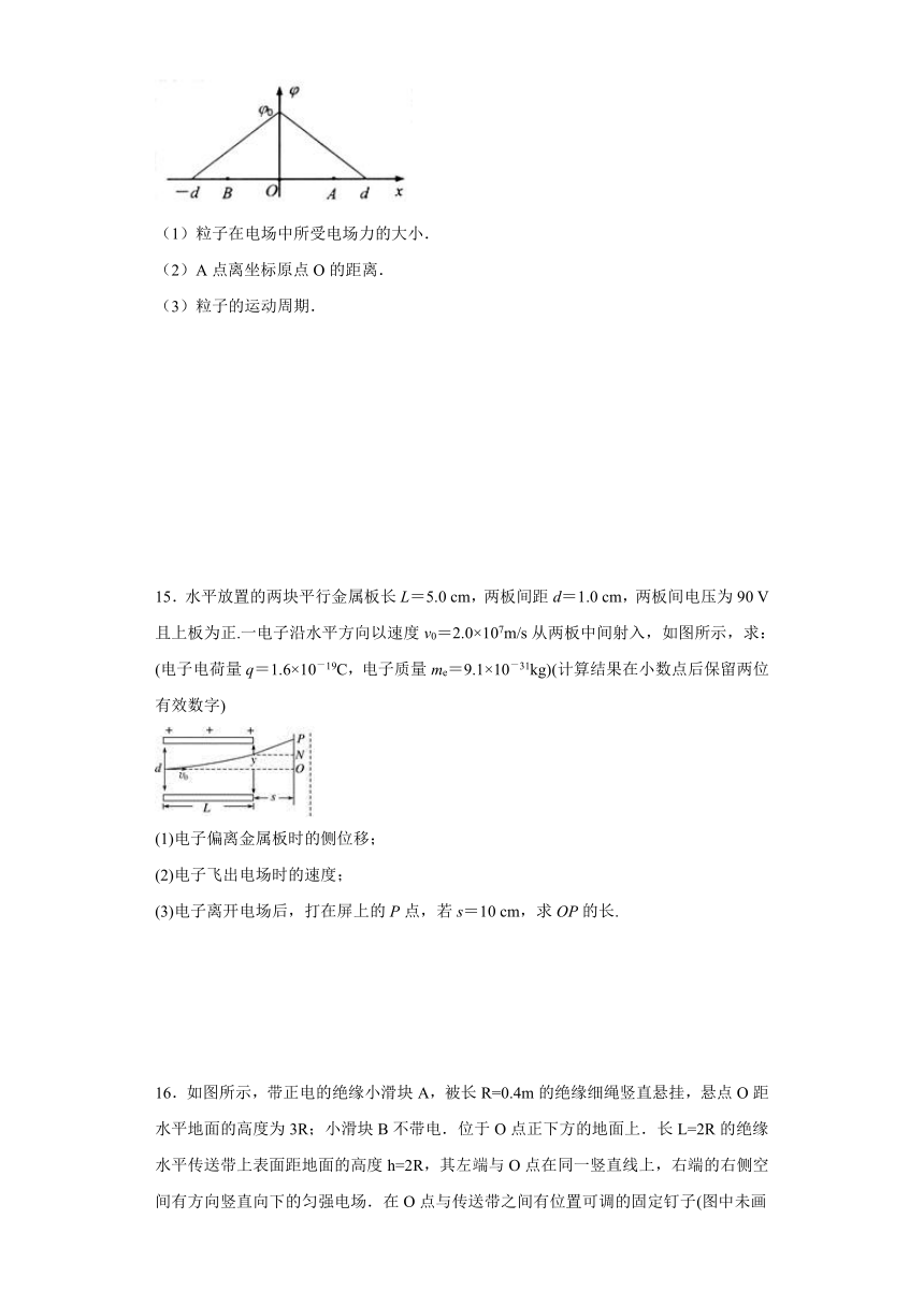 2019—2020学年高中物理人教版选修3-1：第一章静电场 单元检测试题（解析版)