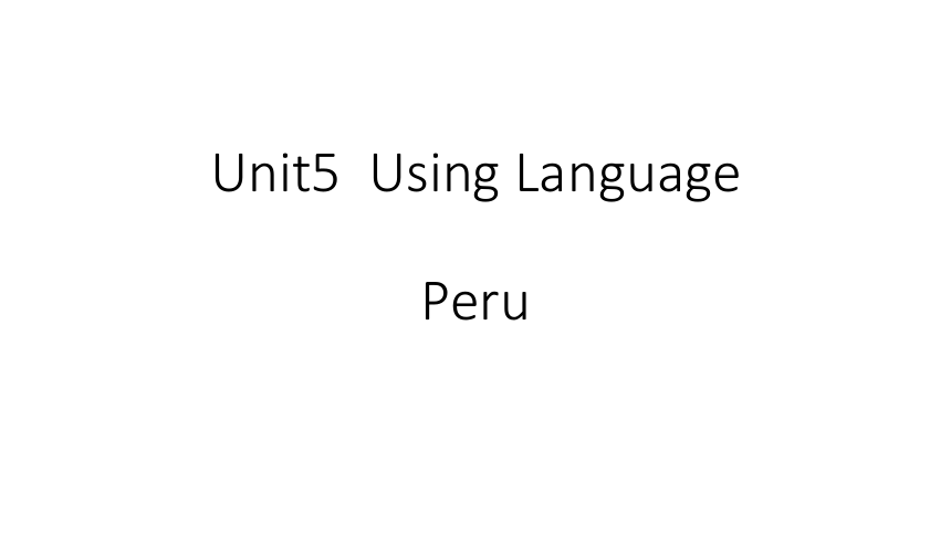 人教英语选修7 Unit5 Travelling abroad Using Language课件（49页ppt）