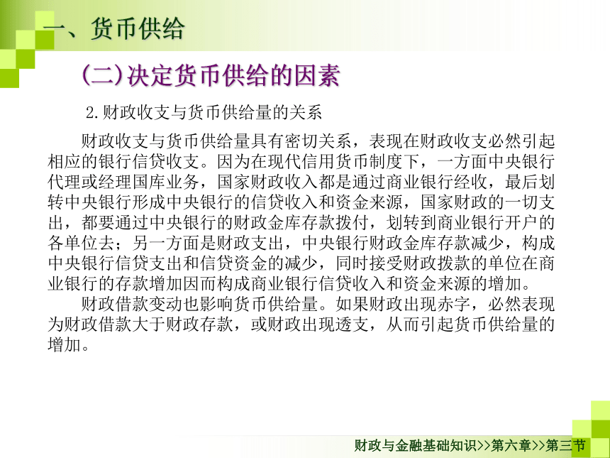 第六章货币和货币流通-2 课件(共33张PPT)- 《财政与金融基础知识（第二版）》同步教学（高教版）