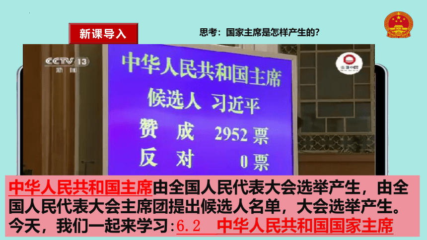 6.2 中华人民共和国主席 课件（25张PPT）