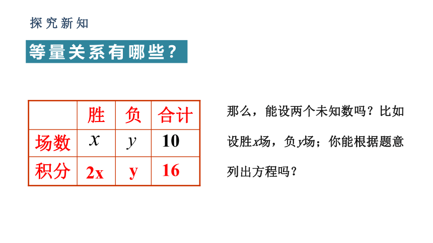 人教版七年级数学下册课件： 8.1  二元一次方程组（33张ppt）