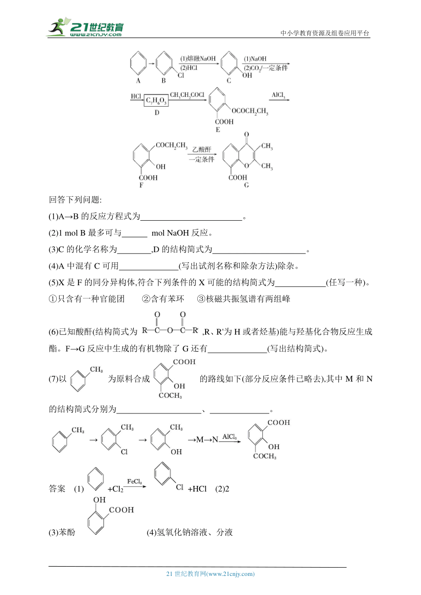 2025江苏版新教材化学高考第一轮基础练习--专题十五　生命活动的物质基础 有机合成　拓展训练（含答案）