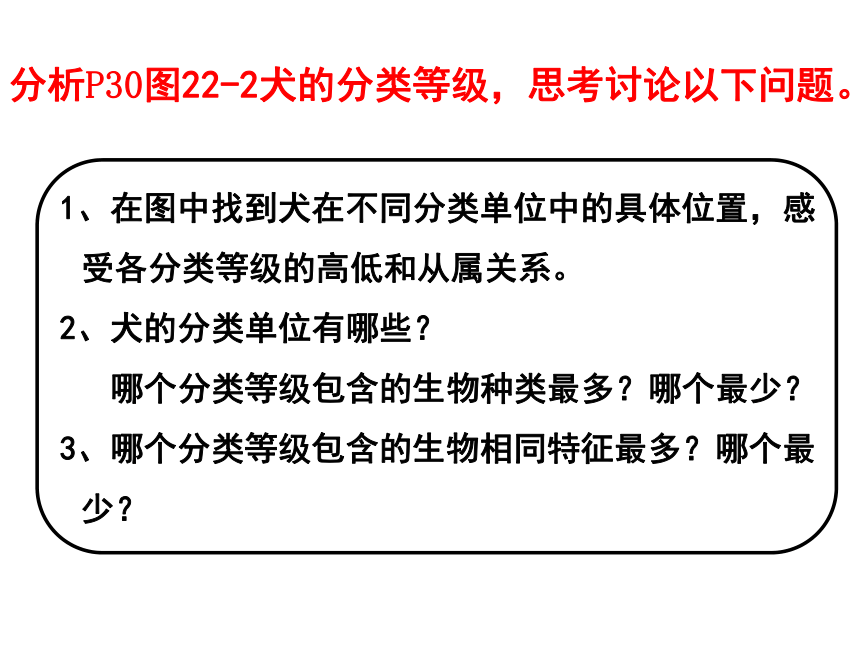 北师大版八年级下册生物 22.1生物的分类 课件 (共28张PPT)