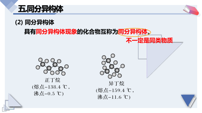 7.1.2同分异构体及书写课件--高一下学期化学人教版（2019）必修第二册(51页PPT）