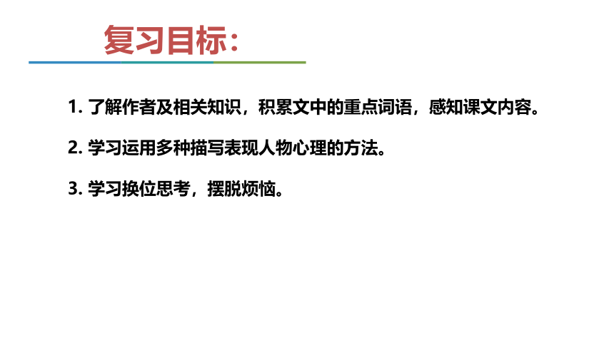 山东省东平县实验中学2019-2020学年第二学期语文期末复习之6.那个星期天复习（25张ppt）
