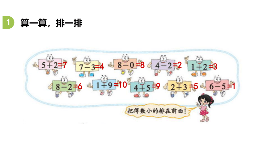 北师大版数学一年级上册  第五单元 前后 课件（18张ppt）