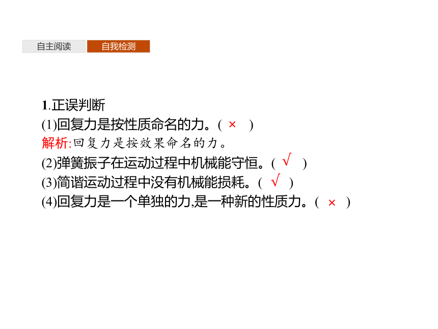 第二章　3　简谐运动的回复力和能量—2020-2021【新教材】人教版（2019）高中物理选修第一册课件(共37张PPT)