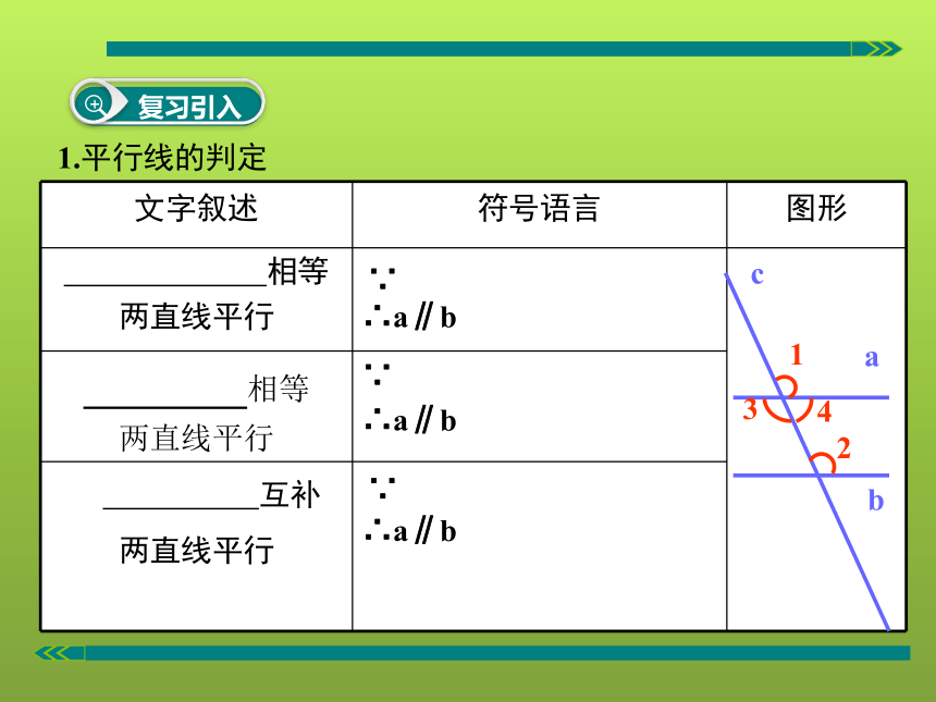 人教版七年级下册数学5.3.1平行线性质定理及其应用(共19张PPT)