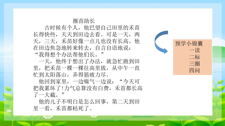 统编版语文二年级下册12 寓言二则 揠苗助长 课件 (共33张PPT)