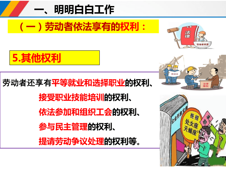 7.2心中有数上职场课件(共34张PPT)-2023-2024学年高中政治统编版选择性必修二法律与生活