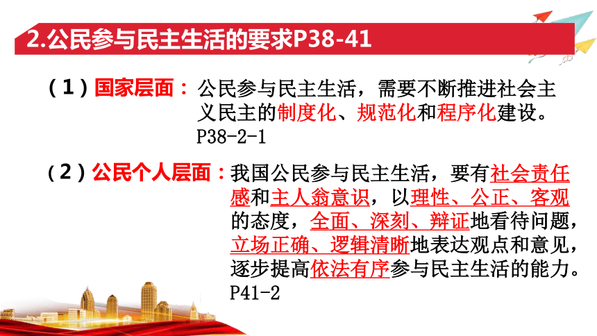 3.2 参与民主生活 课件(共21张PPT) -2023-2024学年统编版道德与法治九年级上册