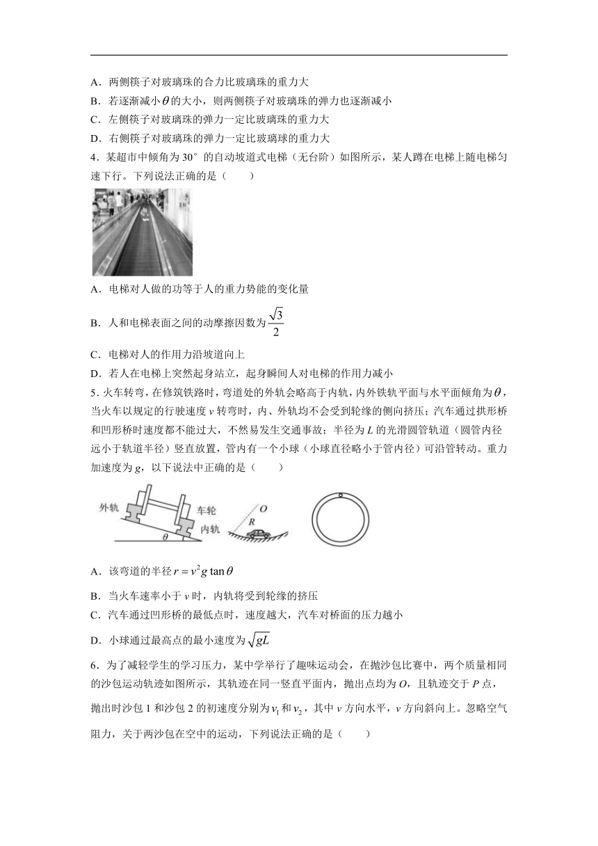 浙江省温州市十校联合体2023-2024学年高二下学期5月期中联考物理试题 （含答案）