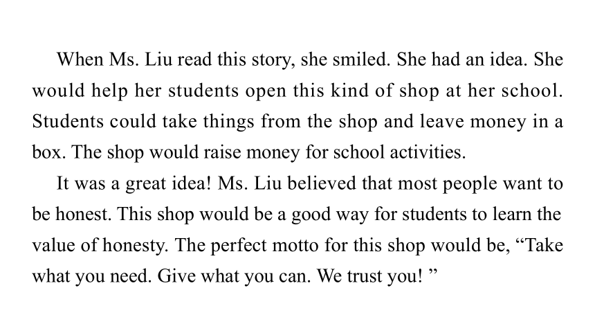 冀教版八年级下册Unit 5 Buying and Selling Lesson 28 Ms. Liu's Great Idea课件(共31张PPT)