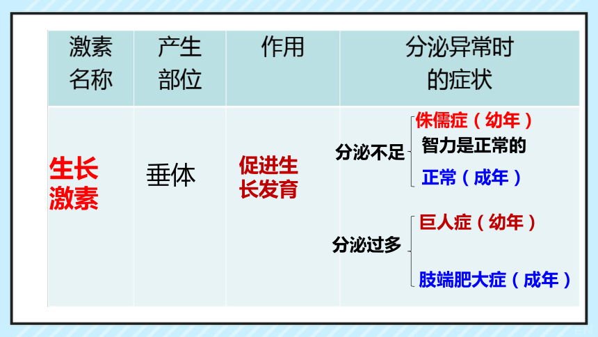 4.6.4 激素调节 课件(共34张PPT)人教版七下生物