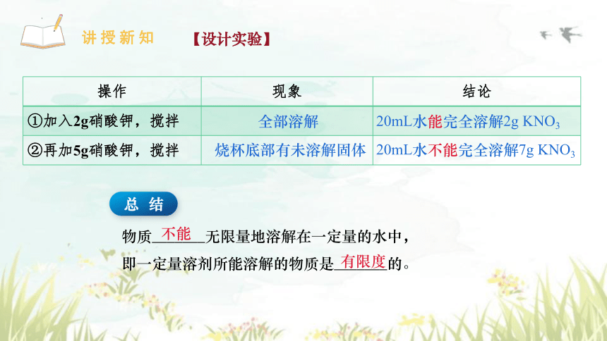 9.2溶解度（课时1饱和溶液）课件(共42张PPT)---2023-2024学年九年级化学人教版