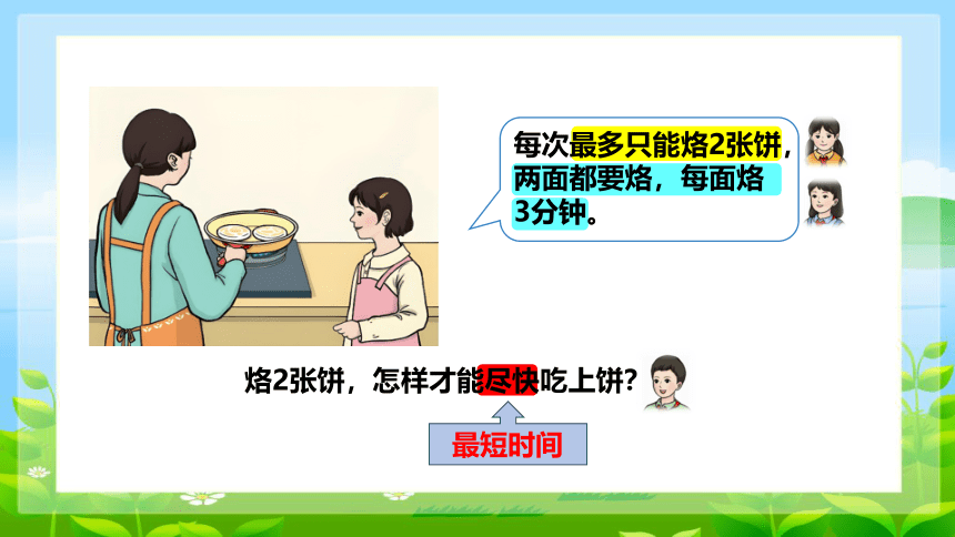 小学数学人教版四年级上优化——烙饼问题-课件(共22张PPT)