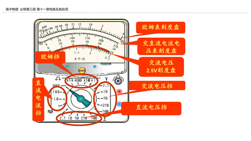 新教材物理必修第三册 11.5 实验：练习使用多用电表 课件（32张ppt）