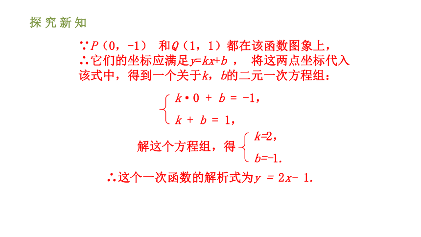 人教版八年级数学下册课件：19.2.2 一次函数 第三课时 用待定系数法求一次函数的解析式（19张ppt）