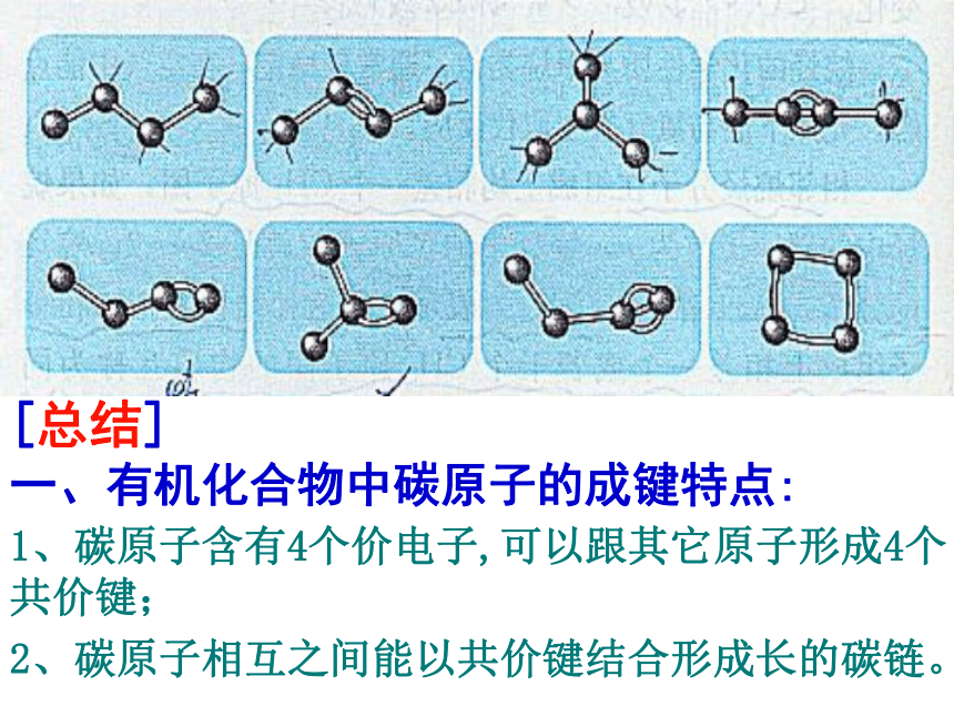 人教版选修5高中化学第二节《有机化合物的结构特点》课件(31张PPT)