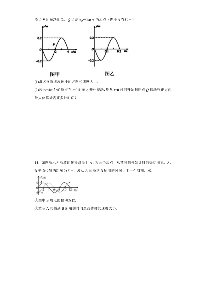 上海市甘泉高中2019-2020学年物理沪科版选修3-4：2.2机械波的描述 跟踪训练（含解析）