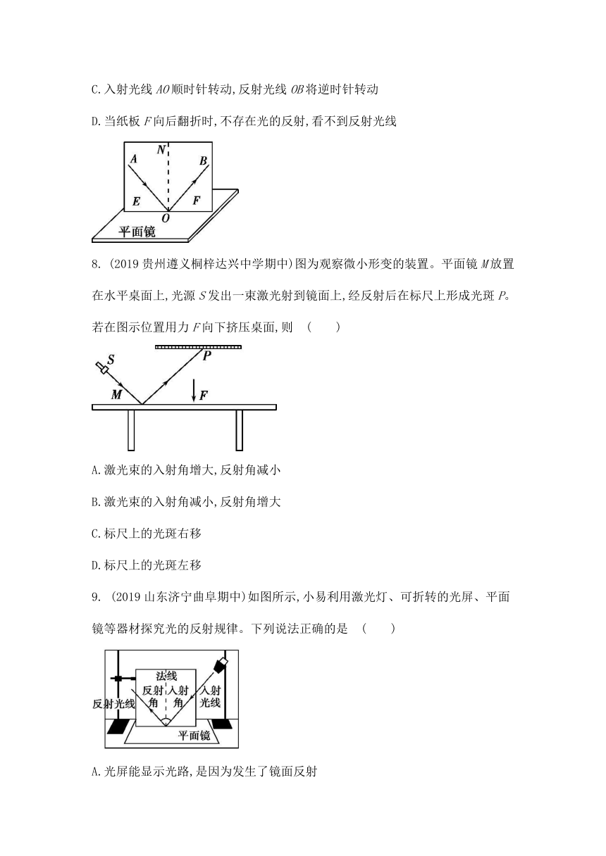 4.1 光的反射 课后提高练习（含解析）