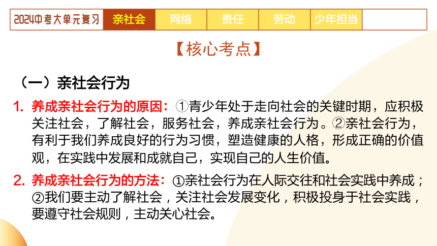 2024年中考道德与法治二轮复习讲练测  模块一  生命安全与健康教育单元4 责任担当（示范课件）（23张幻灯片）