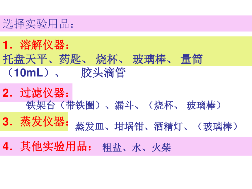 到实验室去：粗盐中难溶性杂质的去除 课件（17张PPT）