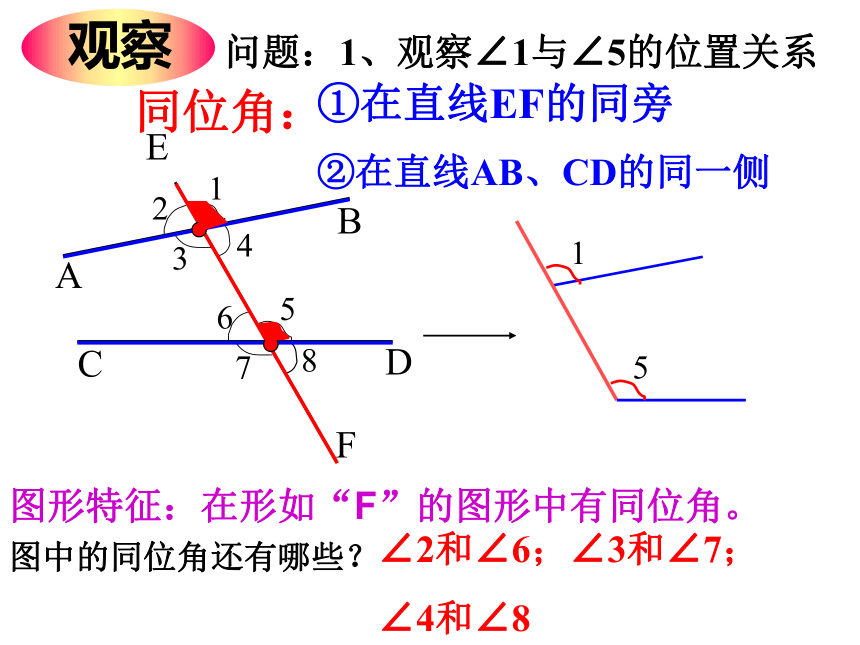 浙教版七年级数学下册1.2同位角 内错角 同旁内角课件（23张PPT）