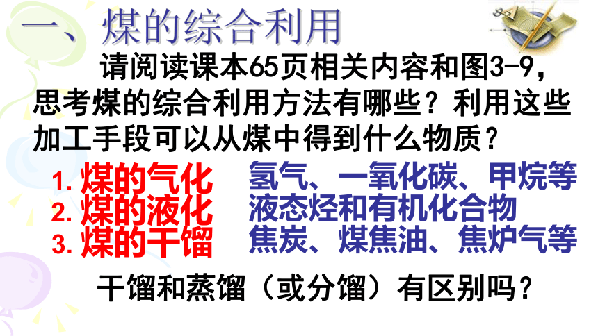 高中苏教版化学必修2专题3第一单元 化石燃料与有机化合物（共23张PPT）