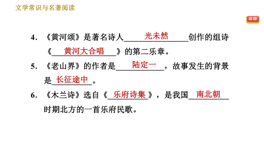 统编版七年级下册语文期末复习  专题五 文学常识与名著阅读 课件（22张ppt）