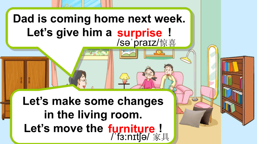 Module 3 Unit 3 Changes Period 1（A surprise for Dad）课件（25张PPT，无素材）