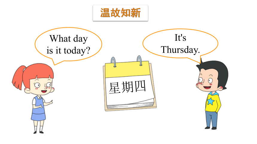 Module 3  Days of the week Unit 5 What day is it today 第二课时课件（19张PPT)
