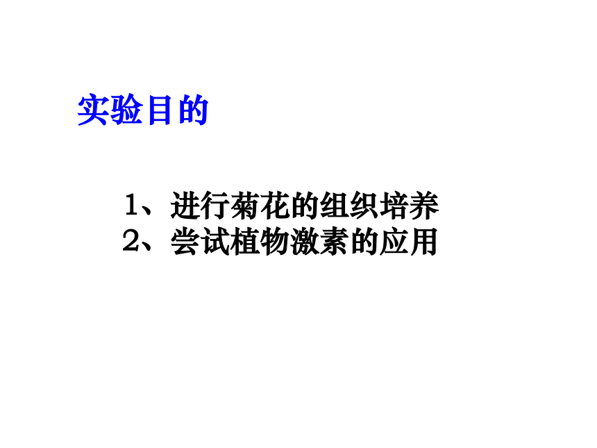 浙科版高中生物选修1第4部分试验11植物的组织培养（共25张PPT）